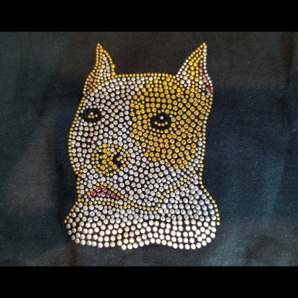 ⭐️Host Pick⭐️ NEW Pitbull Studded Black T-Shirt - Picture 3 of 4